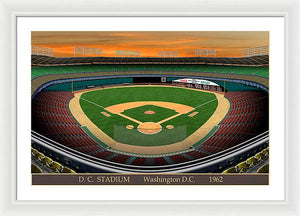 D.C. Stadium 1962 - Framed Print