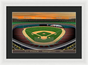 D.C. Stadium 1962 - Framed Print