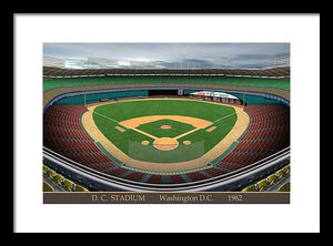 DC Stadium 1962 - Framed Print