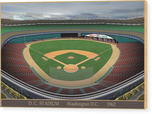 DC Stadium 1962 - Wood Print