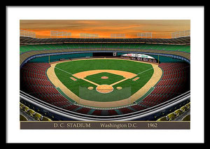 D.C. Stadium 1962 - Framed Print