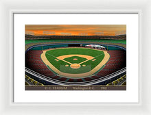 Load image into Gallery viewer, D.C. Stadium 1962 - Framed Print
