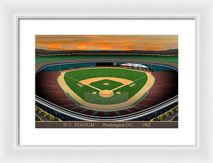 D.C. Stadium 1962 - Framed Print