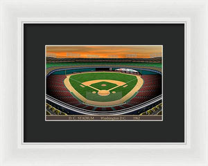 D.C. Stadium 1962 - Framed Print