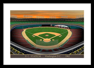 D.C. Stadium 1962 - Framed Print