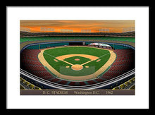 Load image into Gallery viewer, D.C. Stadium 1962 - Framed Print
