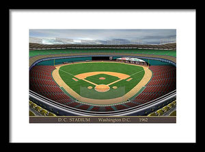 DC Stadium 1962 - Framed Print