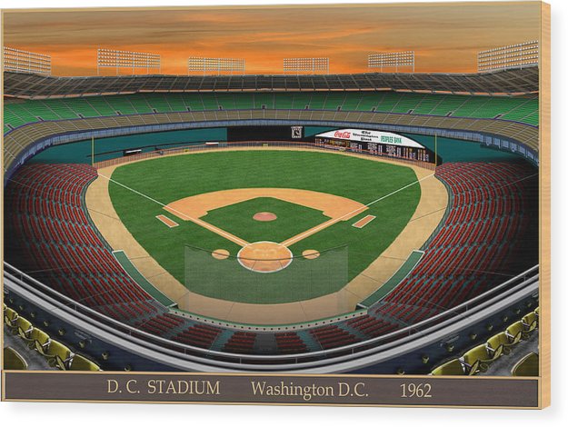 D.C. Stadium 1962 - Wood Print