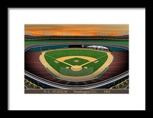 Load image into Gallery viewer, D.C. Stadium 1962 - Framed Print
