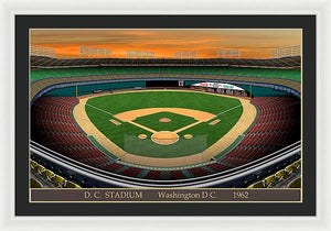 D.C. Stadium 1962 - Framed Print