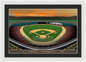 D.C. Stadium 1962 - Framed Print