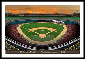 D.C. Stadium 1962 - Framed Print