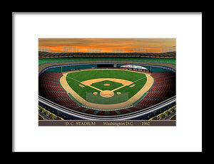 D.C. Stadium 1962 - Framed Print