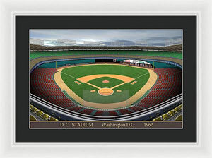 DC Stadium 1962 - Framed Print