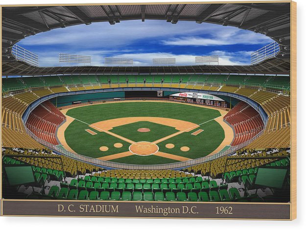 D.C. Stadium 1963 - Wood Print