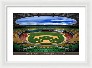 D.C. Stadium 1963 - Framed Print