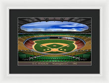 Load image into Gallery viewer, D.C. Stadium 1963 - Framed Print
