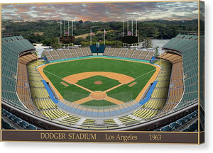 Dodger Stadium 1963 - Canvas Print