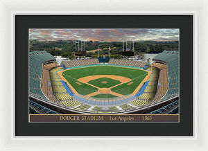 Dodger Stadium 1963 - Framed Print