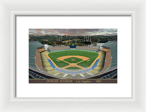 Dodger Stadium 1963 - Framed Print