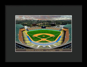 Dodger Stadium 1963 - Framed Print