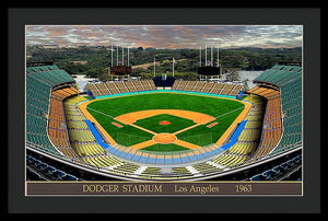 Dodger Stadium 1963 - Framed Print