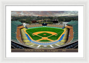 Dodger Stadium 1963 - Framed Print