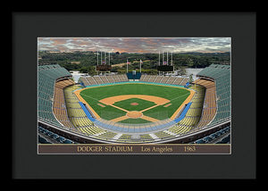 Dodger Stadium 1963 - Framed Print