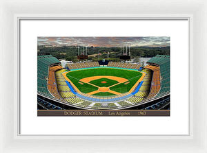 Dodger Stadium 1963 - Framed Print