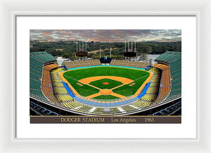 Dodger Stadium 1963 - Framed Print