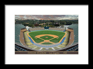 Dodger Stadium 1963 - Framed Print