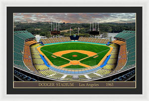 Dodger Stadium 1963 - Framed Print