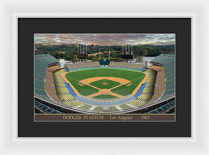 Dodger Stadium 1963 - Framed Print