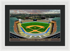 Dodger Stadium 1963 - Framed Print