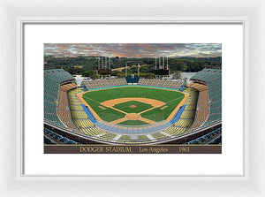 Dodger Stadium 1963 - Framed Print