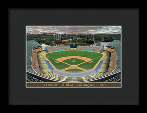 Dodger Stadium 1963 - Framed Print