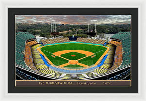 Dodger Stadium 1963 - Framed Print