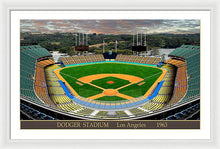 Load image into Gallery viewer, Dodger Stadium 1963 - Framed Print
