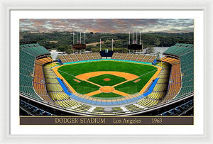 Dodger Stadium 1963 - Framed Print