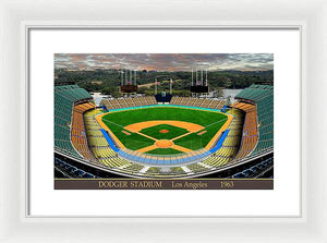 Dodger Stadium 1963 - Framed Print