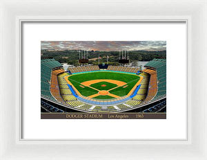 Dodger Stadium 1963 - Framed Print