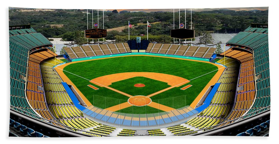 Dodger Stadium 1963 - Beach Towel