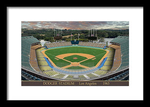 Dodger Stadium 1963 - Framed Print