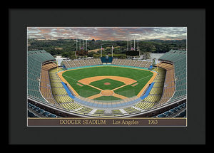 Dodger Stadium 1963 - Framed Print