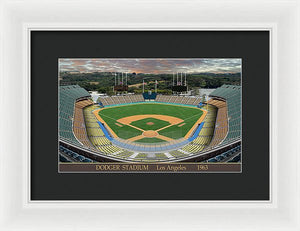 Dodger Stadium 1963 - Framed Print