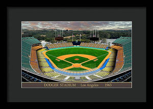 Dodger Stadium 1963 - Framed Print