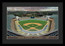 Load image into Gallery viewer, Dodger Stadium 1963 - Framed Print
