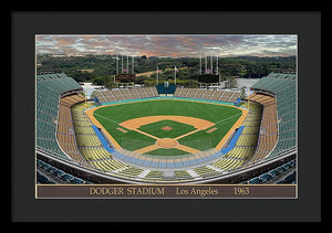 Dodger Stadium 1963 - Framed Print