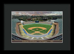 Dodger Stadium 1963 - Framed Print