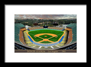 Dodger Stadium 1963 - Framed Print